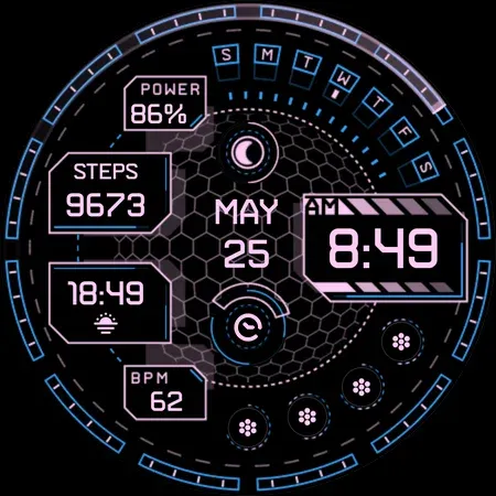 Cyberoid Ultra - watch face screenshot 13