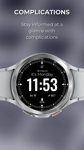Commander: Digital Watch Face screenshot 3