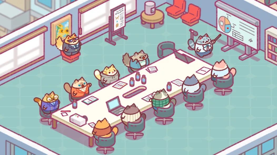 Office Cat: Idle Tycoon Games screenshot 6
