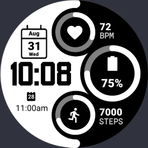 MPW01 Digital Watch Face screenshot 9