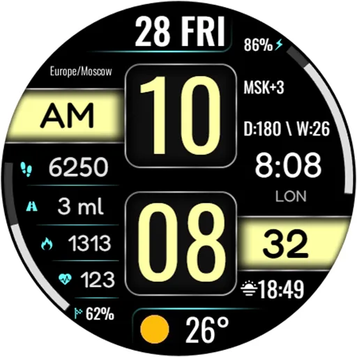 DIGI STRUMAN URX134 Watch face screenshot 19