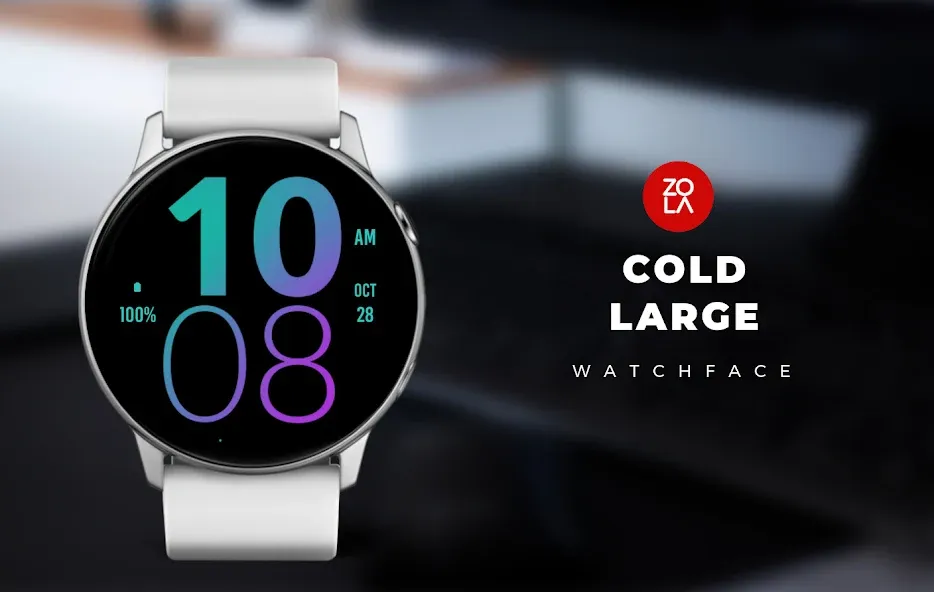 Cold Large Watch Face screenshot 1