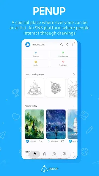 PENUP – Drawing-sharing SNS screenshot 1