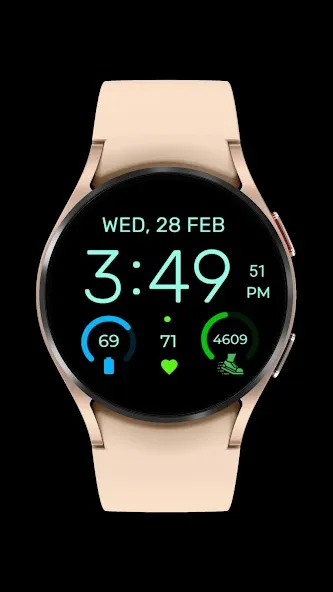 Watch Face Digital EasyRead D1 screenshot 6