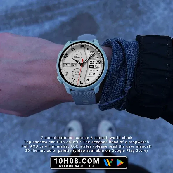 Watch face 10h08.com #114 screenshot 4