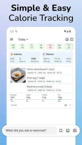 Journable: AI Calorie Counter screenshot 1