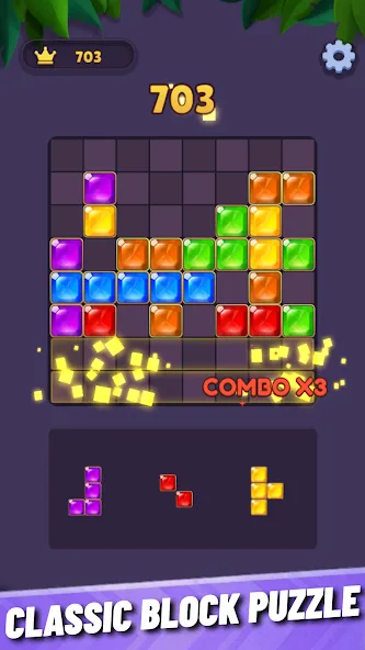 Block Blast: Classic Jewel screenshot 1