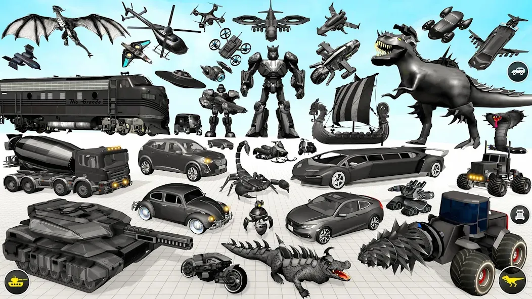 Dino Robot Car Game:Robot Game screenshot 2
