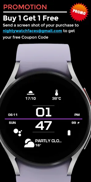 Night Beam - watch face screenshot 5