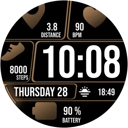 Colorful Tiles 2 - Watch face screenshot 10
