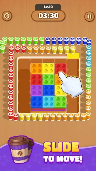 Coffee Sort - Block Jam Puzzle screenshot 4