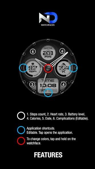 Hybrid Watchface — NDW071 screenshot 24