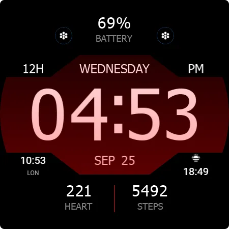 Key WF43 Digital Watch Face screenshot 30