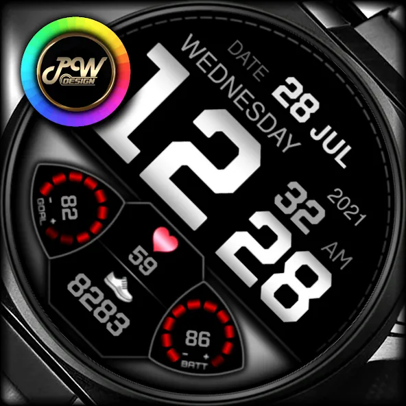 PW32 Time Digits Watch screenshot 2