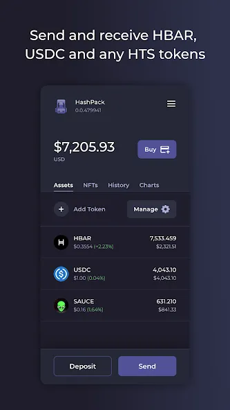 HashPack: Hedera-Krypto-Wallet screenshot 3