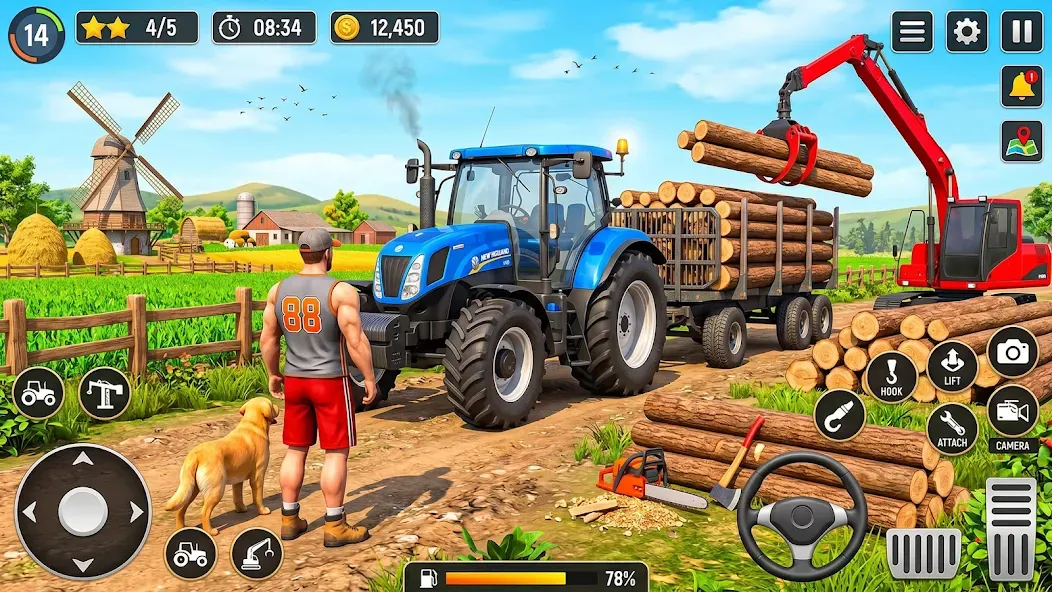 US Tractor Farming Games 3D screenshot 4