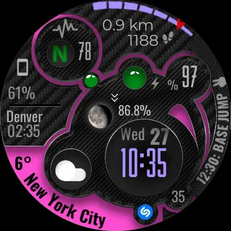 Digital Watch Face CUE104 screenshot 11