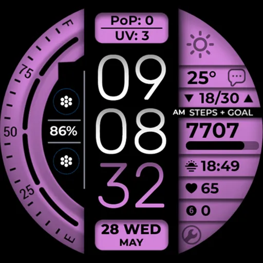 Digital Watch Face OMG 377 screenshot 25