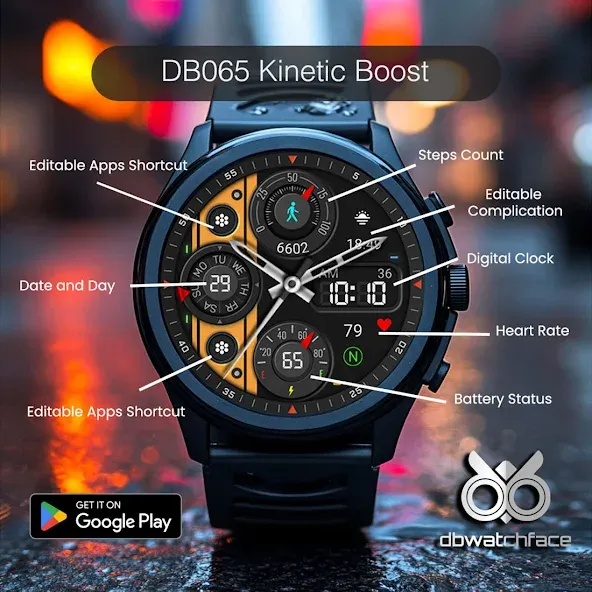 DB065 Kinetic Boost Watch Face screenshot 21