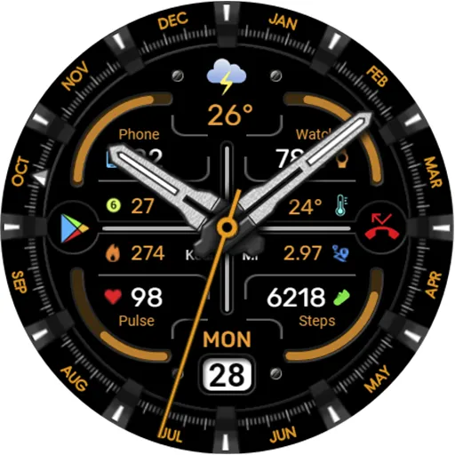 WFP 342 Ultra watch face screenshot 36