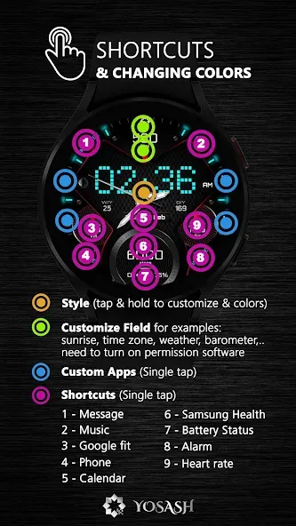 H355 Pixels Watch Face YOSASH screenshot 7