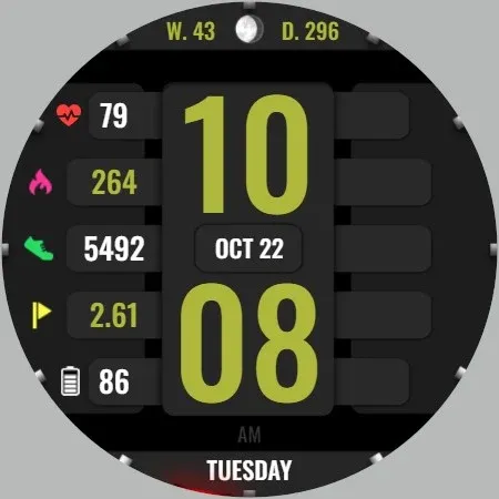WR 017 Digital Watch Face screenshot 25