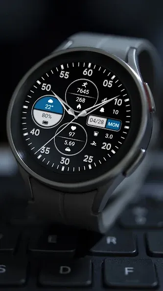Business Grey Blue ZKin Watch screenshot 5