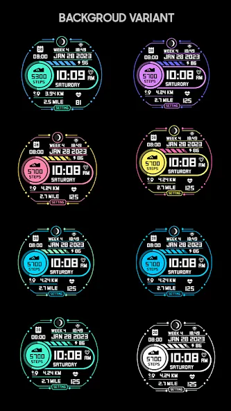 Step Up 2 - Digital Watchface screenshot 7