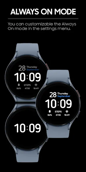 Minimal Visual: Watch face screenshot 5