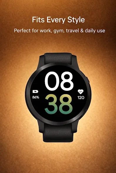 Modern Bold Digital WatchFace screenshot 6