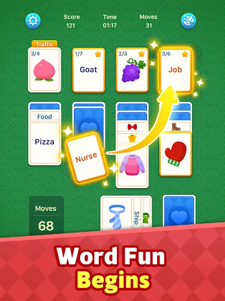 Spider Solitaire: Word Games screenshot 13