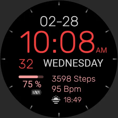 PW93 Digit Ease Watch Face screenshot 38