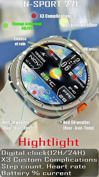 N-SPORT771 HighWeather Digital screenshot 3