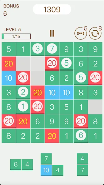1020 – Math Puzzle Game screenshot 2