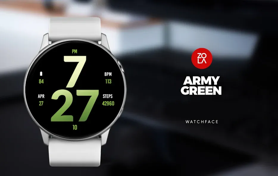 Army Green Watch Face screenshot 1