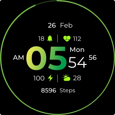 SM Gradient Hour Watch Face screenshot 6