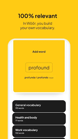 Woor. English vocabulary screenshot 2