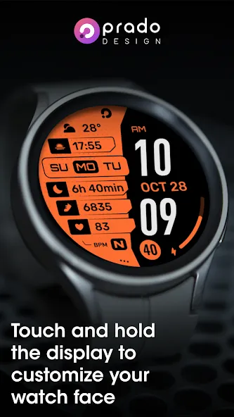 PRADO 39 Digital Watch Face screenshot 4
