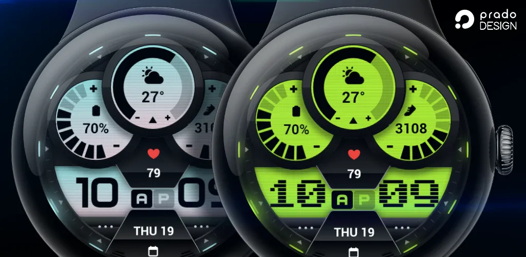 PRADO 84 Digital Watch Face screenshot 1
