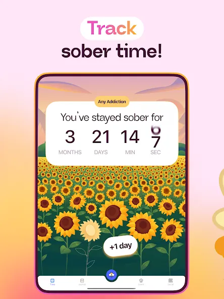 Sober Day Counter - Sunflower screenshot 7