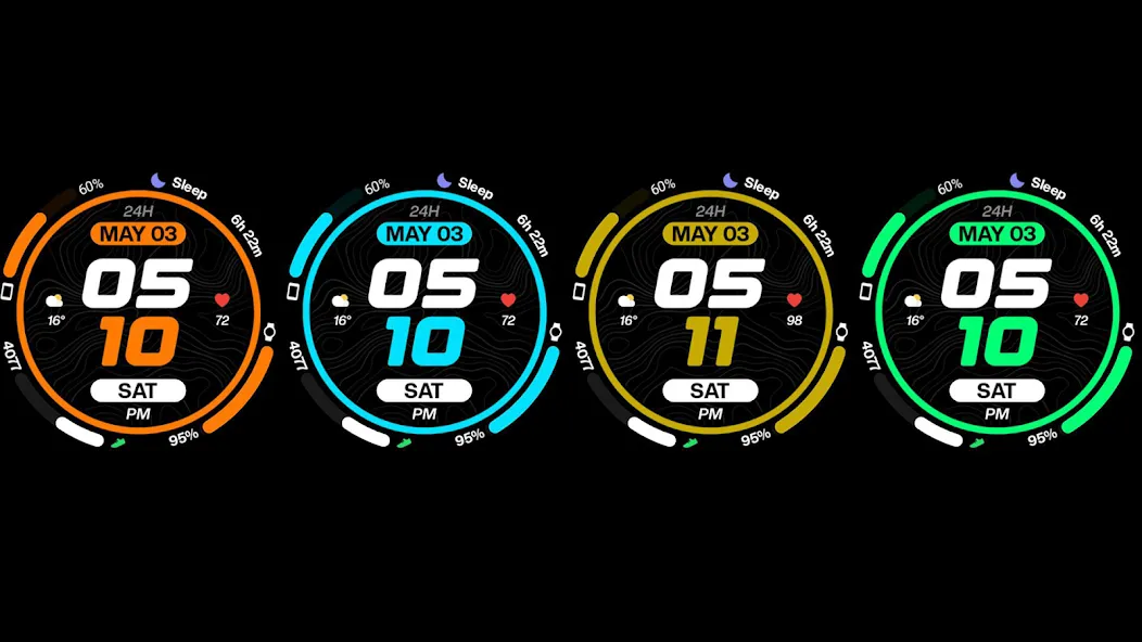 Night 96 - watch face screenshot 16