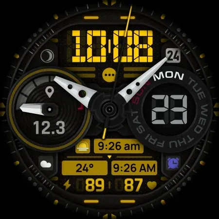 SH060 Watch Face, WearOS watch screenshot 12