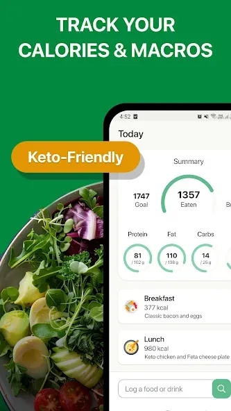 Keto Diet Tracker-Carb Counter screenshot 1
