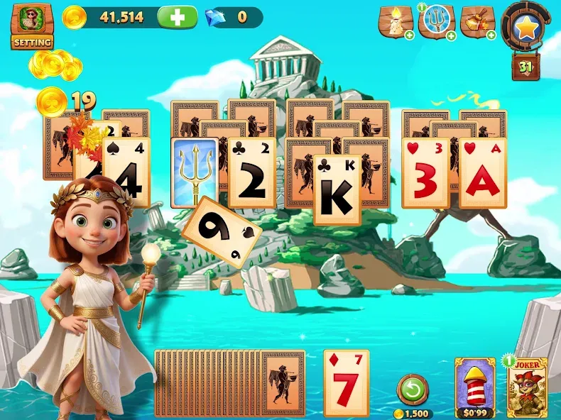 Solitaire Tripeaks Lost Worlds screenshot 12