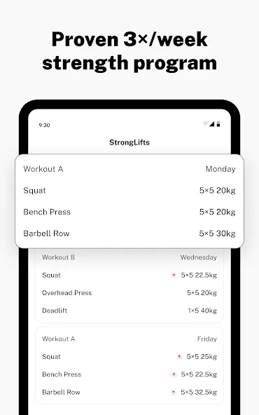 Stronglifts 5x5 Workout screenshot 9