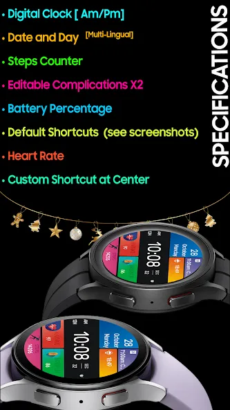 IA61 Digital Watchface screenshot 3