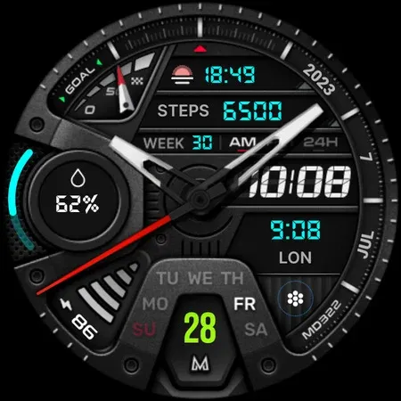 MD322 Analog watch face screenshot 15