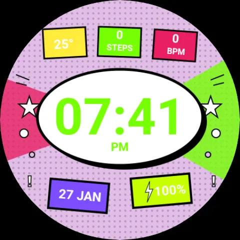 Pop Art - watch face screenshot 7