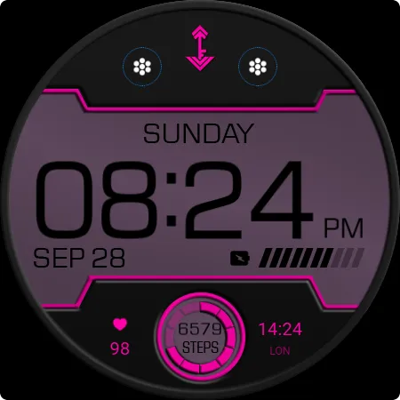 Key WF96 Digital Watch Face screenshot 32