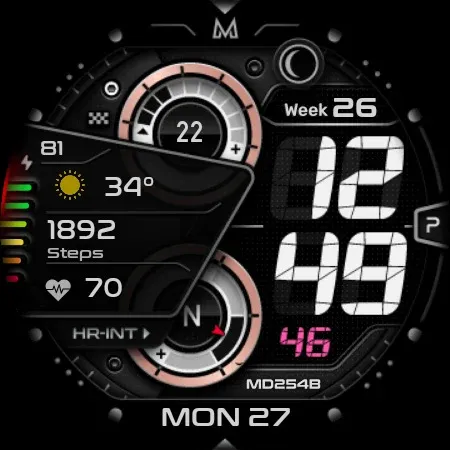 MD254B Digital watch face screenshot 28